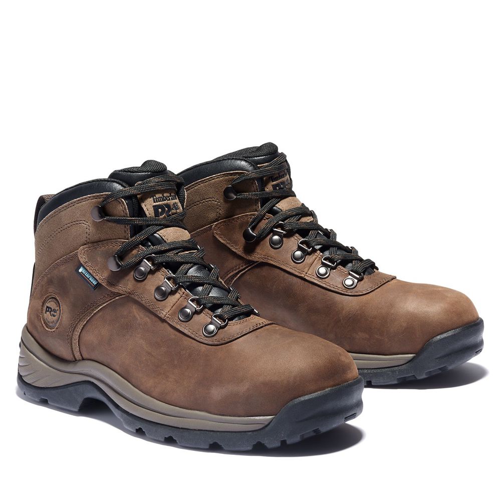 Bocanci De Muncă Timberland Barbati Maro/Negrii - Pro® Flume Waterproof Steel-Toe - Romania - KGCSWL